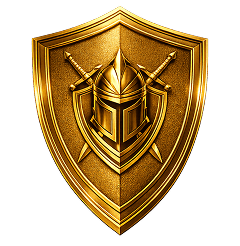 Black Knight Roofing shield logo