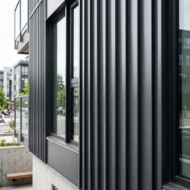 Ribbed Metal Siding