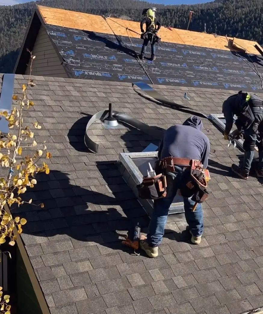 Commercial roofing system installed on a Colorado property