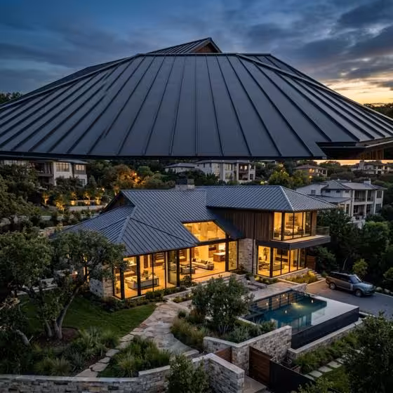 Standing seam metal roofing installation in Colorado