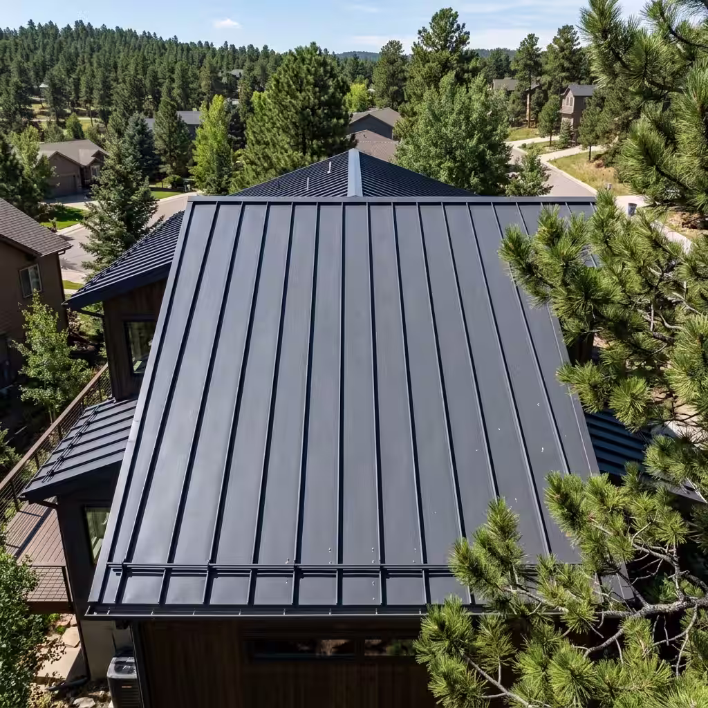 Colorado Springs, CO roofing and exterior project by Black Knight Roofing